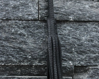 Black Leather Tassel For Tote/purse Vuzzi
