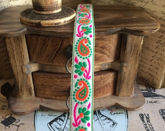 Vintage 2 cm casmiri jacquard Ribbon