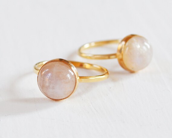 Moonstone Ring Simple Gold Ring Gold Filled Ring Gold