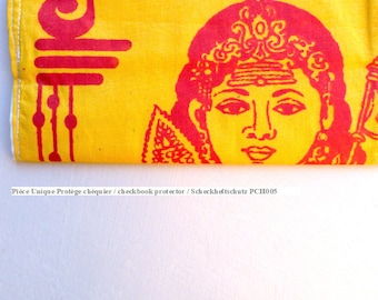 Checkbook protector made from recycled cotton