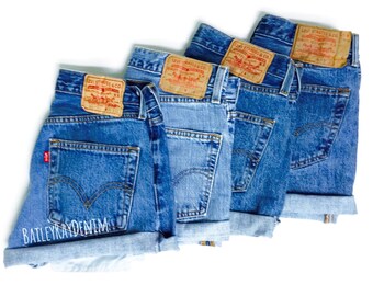 Levi High Waisted Denim Shorts CutOffs - Sizes 0-20 - xs s m l xl xxl
