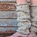 Long Leg Warmers Knitting Pattern - INSIGHT - Mother to Daughter Size Chart - a set of INSTRUCTIONS to knit the leg warmers