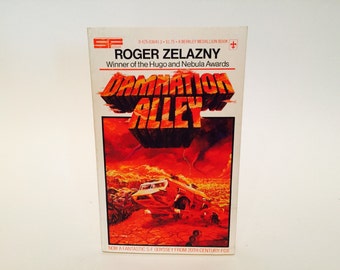 Vintage Sci Fi Book Damnation Alley by Roger Zelazny 1977 Movie Tie-In Edition Paperback