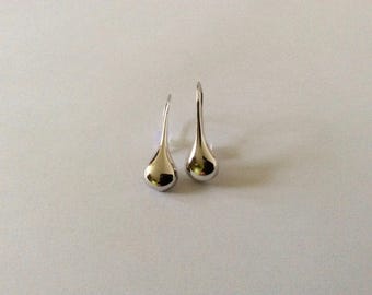 Earrings drop 30 mm 925 sterling silver