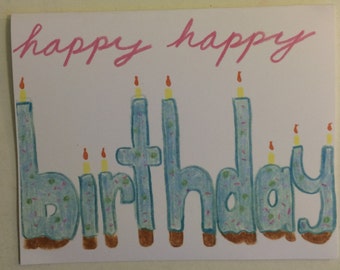 Happy Happy Birthday Card