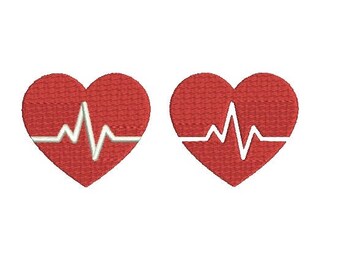 29 Sizes Heart Beat HeartBeat Nurse Embroidery Fill Mini Design Machine Instant Download Digital File EN2207F1F1A