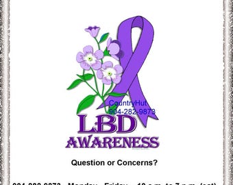 T-Shirt - LEWY BODY DEMENTIA Awareness - Forget Me Not -