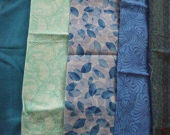 Fabric Remnants - The Blues collection