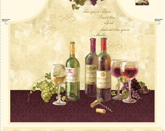Apron Panel "Uncorked" by Wilmington Prints