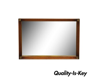 34 x 50 Vintage Traditional Mahogany Wall Sofa Vanity Dresser Rectangular Mirror