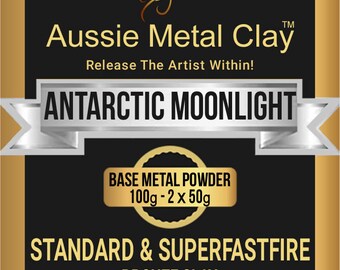 Aussie Metal Clay Standard Antarctic Moonlight 100 grams / White Bronze Metal Clay / Silver Bronze Metal Clay