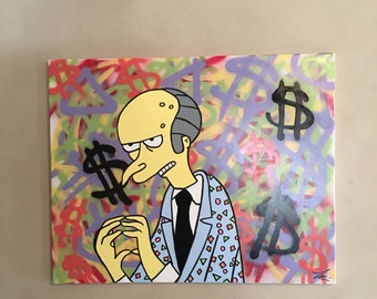 Simpsons painting | Etsy