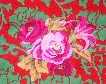 Kaffe Fassett Brokade Floral red green Westminster Rowan Fabrics GP 68 FQ or more