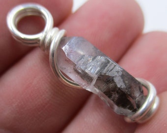 Tibetan Black Quartz Pendant / Double Terminated / Crystal Necklace / Quartz Pendant / Spiritual PROTECTION & PURIFICATION / Dream Stone