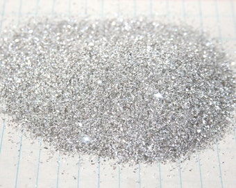 Pure Genuine German Fine Grit silver Glass Glitter 90 grit