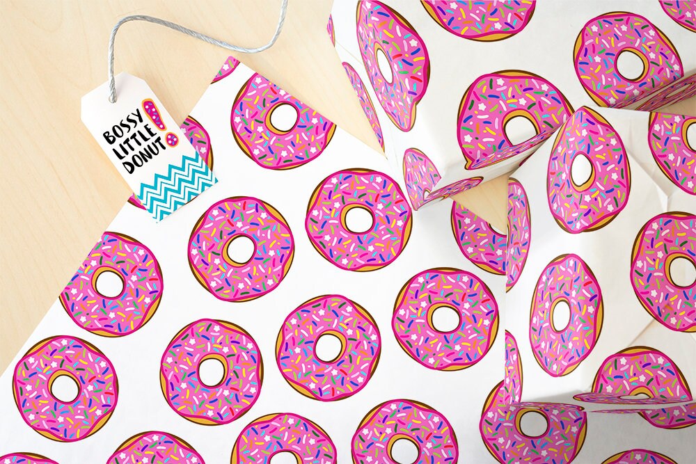 Donut Wrapping Paper donut gift wrap donut gift donut