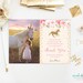 unicorn thank you card printable unicorn photo thank you card