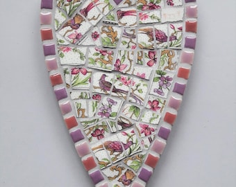 Vintage China Mosaic Heart