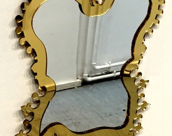Decorative lasercut perspex wall mirror