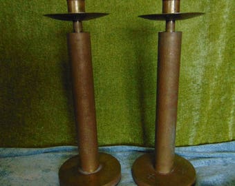 Vintage brass candle sticks