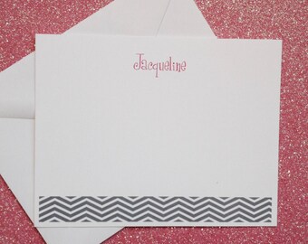 Personalized thank you note cards set of 25