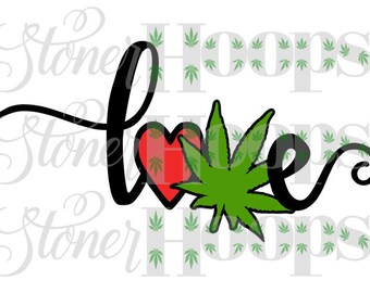 Free Free 129 Peace Love Weed Svg SVG PNG EPS DXF File