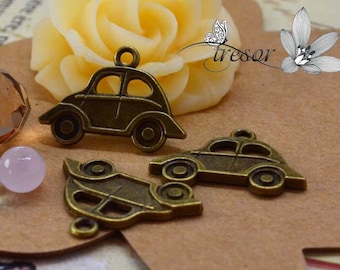 set of 10 QWP185 pendant brass Automobile cars, vehicles