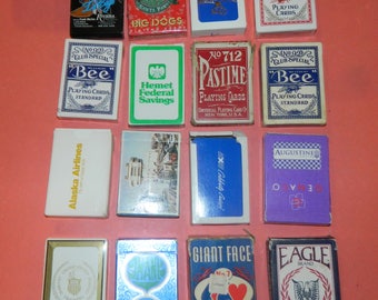 Bulk Lot of 16 Vintage Decks Playing Cards - Airline Cruise Casino #1