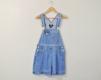 90s Denim Shortalls, Overall Shorts, Vintage 90s Shortalls, Denim Oneise, Denim Shorts, Jean Shorts, Jean Shortalls, Denim Dunagrees