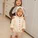 CROCHET PATTERN hooded jacket Otis bunny or bear (1-10 year old sizes)