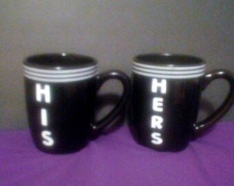 HIS and HERS Coffee Mugs set of 2