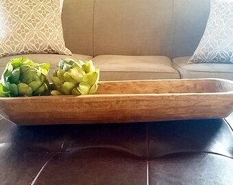 22" Dough Bowl, Wood Bowl, Wooden Dough Bowl, Wood Bowls, Large Wood Bowl, Primitive Decor, Farmhouse Table Decor