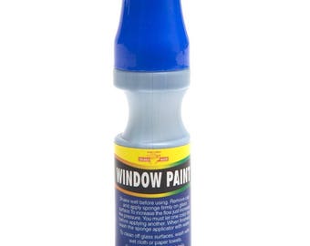 Royal Blue Window Paint ~ 1.01 fl oz ~ Decorate Car Windows Promote Specials NEW