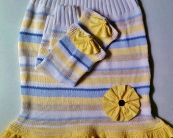 Upcycled Sweater Skirt - Upcycled Skirt, Upcycled Clothing, Striped Skirt, RePurposed Sweater, Ready to Ship