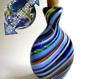 Murano Sommerso Schnupftabak Flasche - 50er Jahre