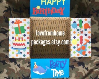 Birthday Care Package Flaps