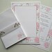 Writing Paper and Envelopes Set, Peony Border design