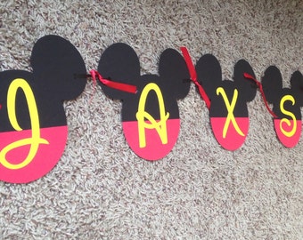 Mickey Mouse Birthday, Mickey Mouse Birthday Decoration, Mickey Mouse Party Decorations, Mickey Mouse Banner, Mickey Mouse Birthday Banner