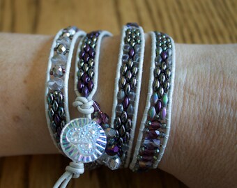 Handmade Beaded Wrap-Around Bracelet