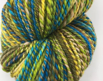 Handspun Sport Yarn "California Day" 285 yds SW Merino