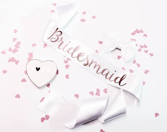 Bride to Be Sash, Custom Hen Party Sash, Rose Gold Sashes, Bachelorette Sash, Bridal Sash, Bride Gift, Wedding Sash, Bride, Style R