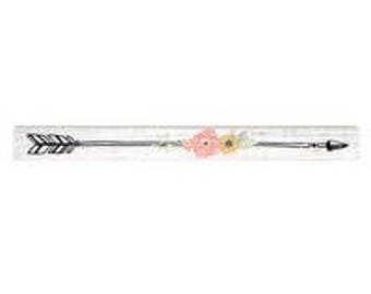 Coral Arrow Talking Stick