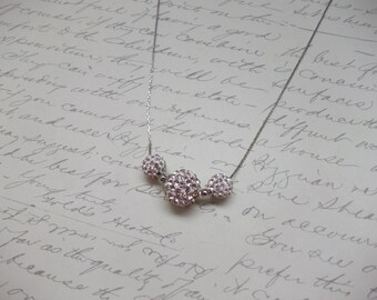 Crystal ball necklace