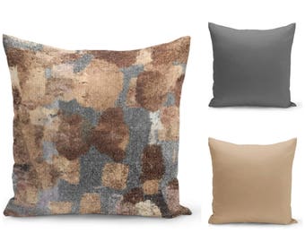 Neutral Pillow Covers, Grey Tan Brown , Home Decor, Accent Throw Pillow Cover, Decorative Pillow Covers