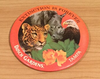 Vintage Busch Gardens Tampa Badge