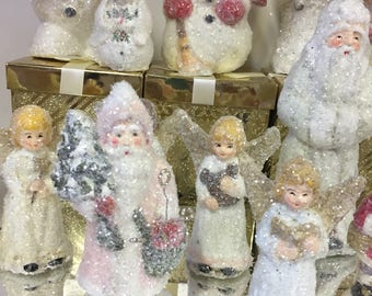 Santa claus belsnickle pink teena flanner original