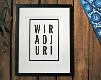 Wiradjuri Grid Wall Print