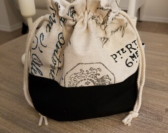 Knitting Project Bag, Project Bag, Crochet Project Bag