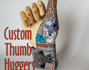 Stop thumb sucking! Thumb guard with custom fit and look, you choose the fabric!