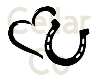 Horseshoe Heart SVG Digitial Download, Horseshoe JPG, Horseshoe download, Horseshoe with Heart Download, Horseshoe Picture, Horseshoe Art